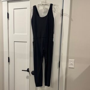 Athleta Black Sleeveless Jumpsuit